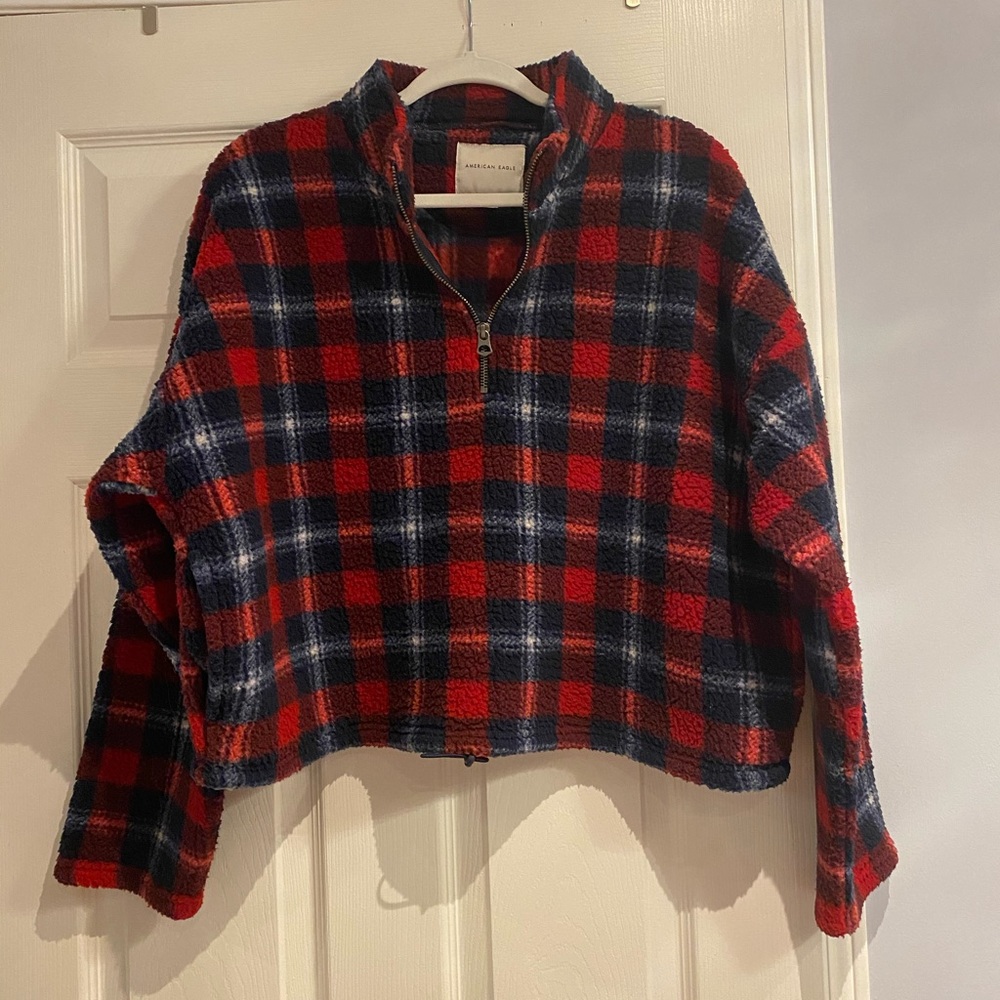 Fleece quarter-zip sweater from American Eagle